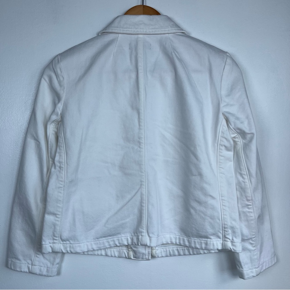 New J.Crew Size 00 Denim blazer-jacket Women’s in white - Picture 8 of 14